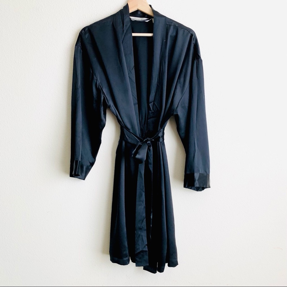 Vintage Victoria’s Secret 100% silk black robe
